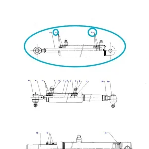 Tylko dziś Zestaw uszczelek siłownika Massey Ferguson 31 Dronningborg D45100076
