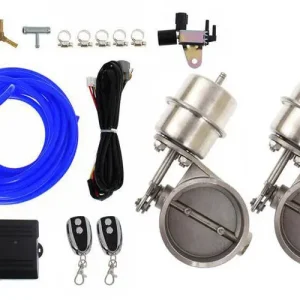 Wyprzedaż Zestaw dual przepustnicy wydechu pneumatyczny 60mm Vacuum Closed