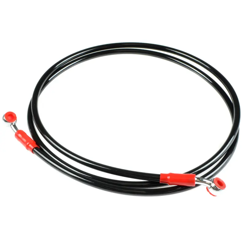 Przewód hamulcowy w stalowym oplocie czarny 170cm Racing Force Obniżka ceny