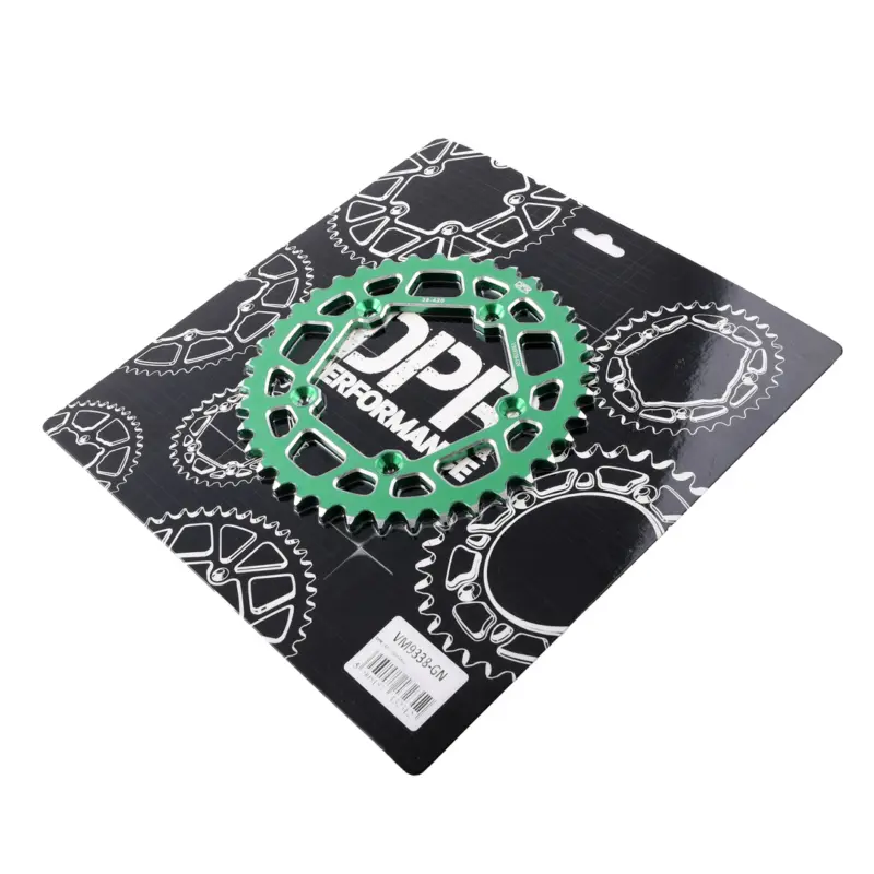 Cena promocyjna Zębatka tył 38z 420 aluminiowa zielona Simson S53 DPR Performance