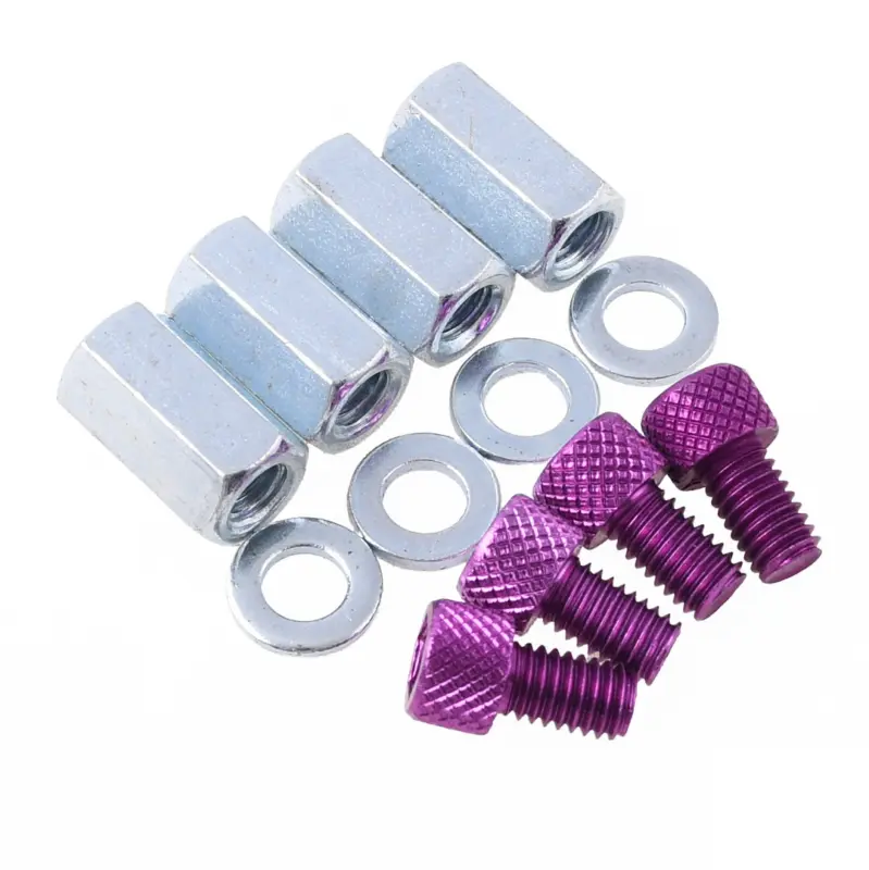 Nakrętki szpilki cylindra + zaślepki imbusowe fioletowe Simson Jawa 50 DPR Zniżka