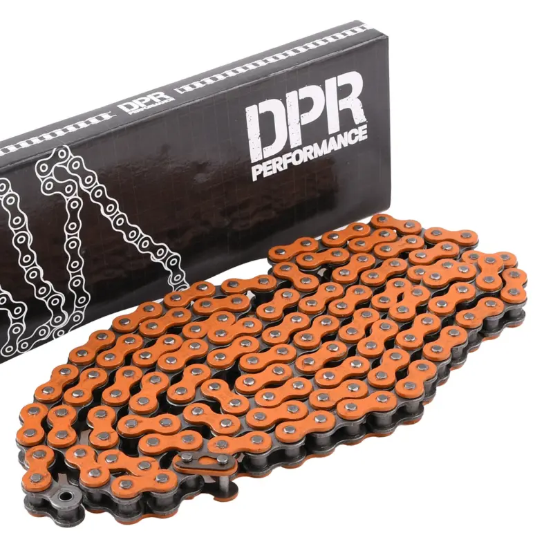Łańcuch napędowy 140 ogniw 420H pomarańczowy wzmocniony DPR Performance Ekspresowa dostawa