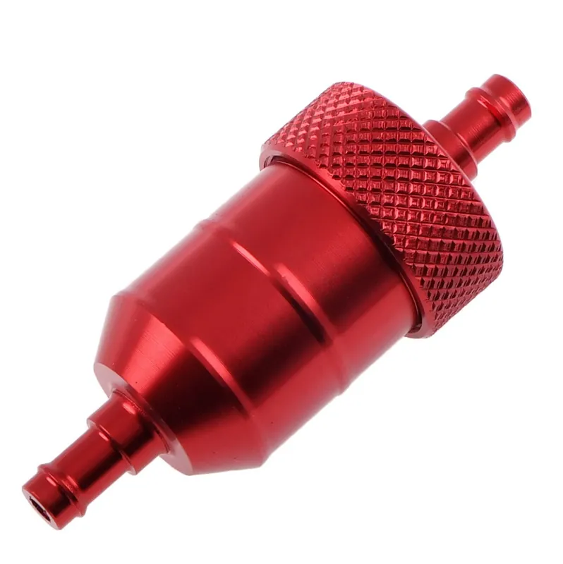 Filtr paliwa alu cnc V3 czerwony Racing Force do przewodów o średnicy 6-7mm Taniej
