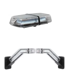 Bezpieczne zakupy Belka ostrzegawcza 72LED R65 R10 Magnes 12-24V ALR + gratis lampy narożne obrysowe prawa lewa