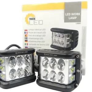 Lampa robocza 9 led 24w 2200Lm 6x dioda przód 3x dioda boczna doświetlanie obszaru roboczego Dostępne od ręki