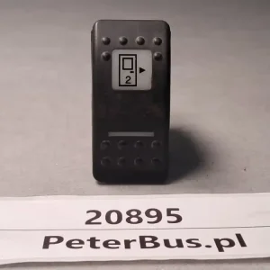 Przycisk, klawisz otwierania - zamykania drzwi tylnych autobusu BOVA EURO 3, FUTURA, symbol drzwi, cyfra 2,7 PINów Niska cena