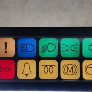 Obniżka ceny Wyświetlacz IRISBUS AXER, kontrolki ostrzegawcze i informacyjne pulpitu, 10 kontrolek (światła, stop, wykrzyknik, kierunkowskaz prawy)