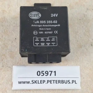 Łatwy zwrot Sterownik, przekaźnik kierunkowskazów HELLA 24V, 4JA 005 355-02, Przekaźnik czasowy, zaczep holowniczy