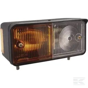 Nie przegap Lampa kierunkowskazu i pozycyjna żarówkowa prawa przednia 12/24V przykręcana 150x77 mm Waś New Holland Case 1400691110