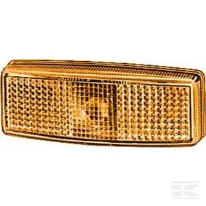 Lampa obrysowa 5W prostokątna 12/24V pomarańczowa przykręcana 110x25x40 mm Hella New Holland Case 2PS006717031 Dostępne od ręki