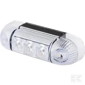 Lampa obrysowa LED prostokątna 12/24V przezroczysta przykręcana 3 LED Waś New Holland Case 1400300121 Oferta limitowana