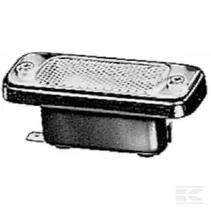 Lampa oświetlania tablicy rejestracyjnej 5W prostokątna 12V przezroczysta przykręcana 82.5x32.5 mm Hella New Holland Case 2KA003738057 Oferta limitowana