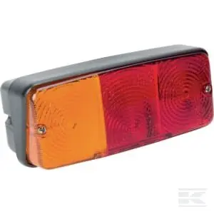 Wyprzedaż Lampa zespolona tylna lewa prostokątna czerwona/pomarańczowa przykręcana z wtyczką AMP Cobo New Holland Case 2224000