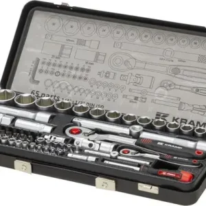 Zestaw kluczy nasadowych 1/4” + 1/2" 65 elementów 180465420KR Sprawdź teraz