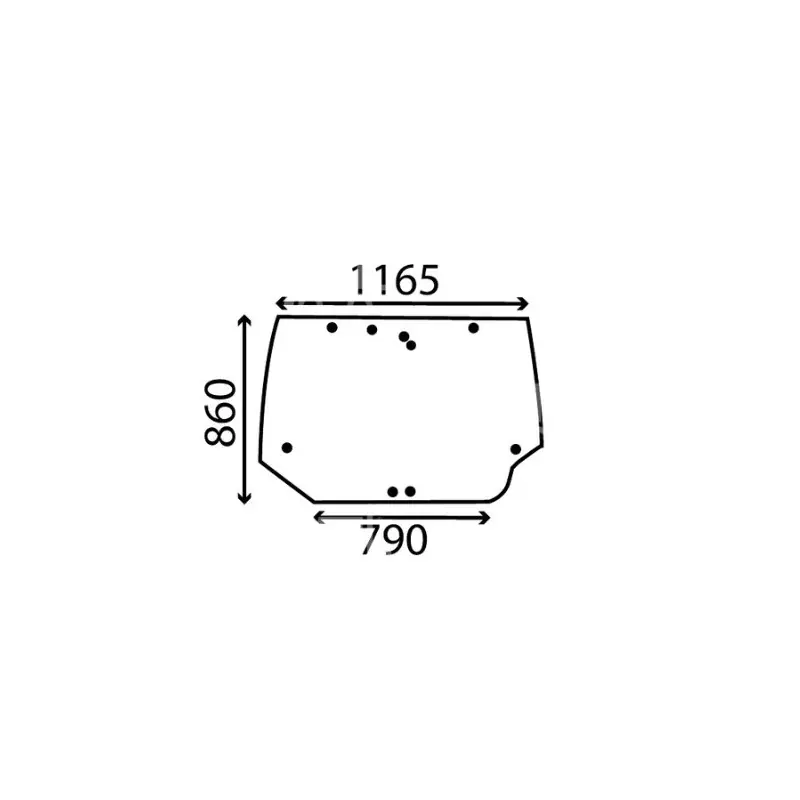 AKK2617 Szyba tylna Case Bezpieczne zakupy