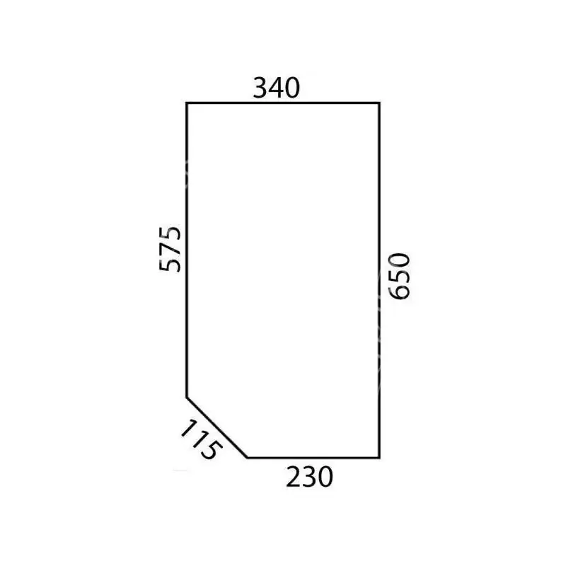 AKK2041 Szyba przednia dolna P Ograniczona ilość